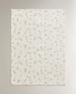 Zara Home кухонное полотенце из хлопка, цветочный мотив, 60 40 см (комплект 2 шт.) · 9232/026