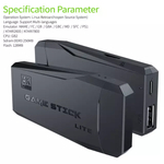 Игровая приставка в стиле ретро "Game Stick Lite" 4k HD TV, 3500+игр, Эмуляторы Ps1 Геймпад Контроллер "2.4g wireless controller"