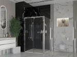 Душевой уголок Ambassador Intense IX 110021105IX-80IX 160х80 стекло прозрачное/профиль хром