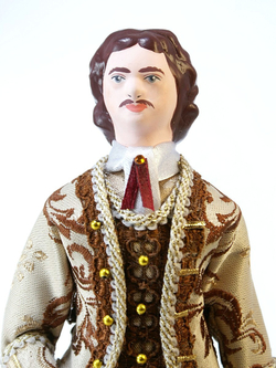 Кукла коллекционная Пётр Первый в бальном костюме
