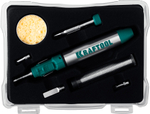 KRAFTOOL SolderGas, 70 B, 30 - 70 Вт, 1300°С, горелка, фен, набор 8 в 1, газовый паяльник (55504-H8)