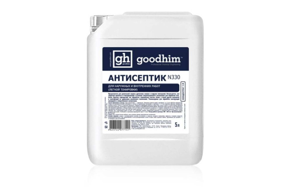 Антисептик для наружных и внутренних работ Goodhim N330 концентрат 1:9, 5 л 77141