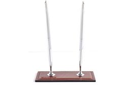 подставка из кожи Toscana для 2 ручек