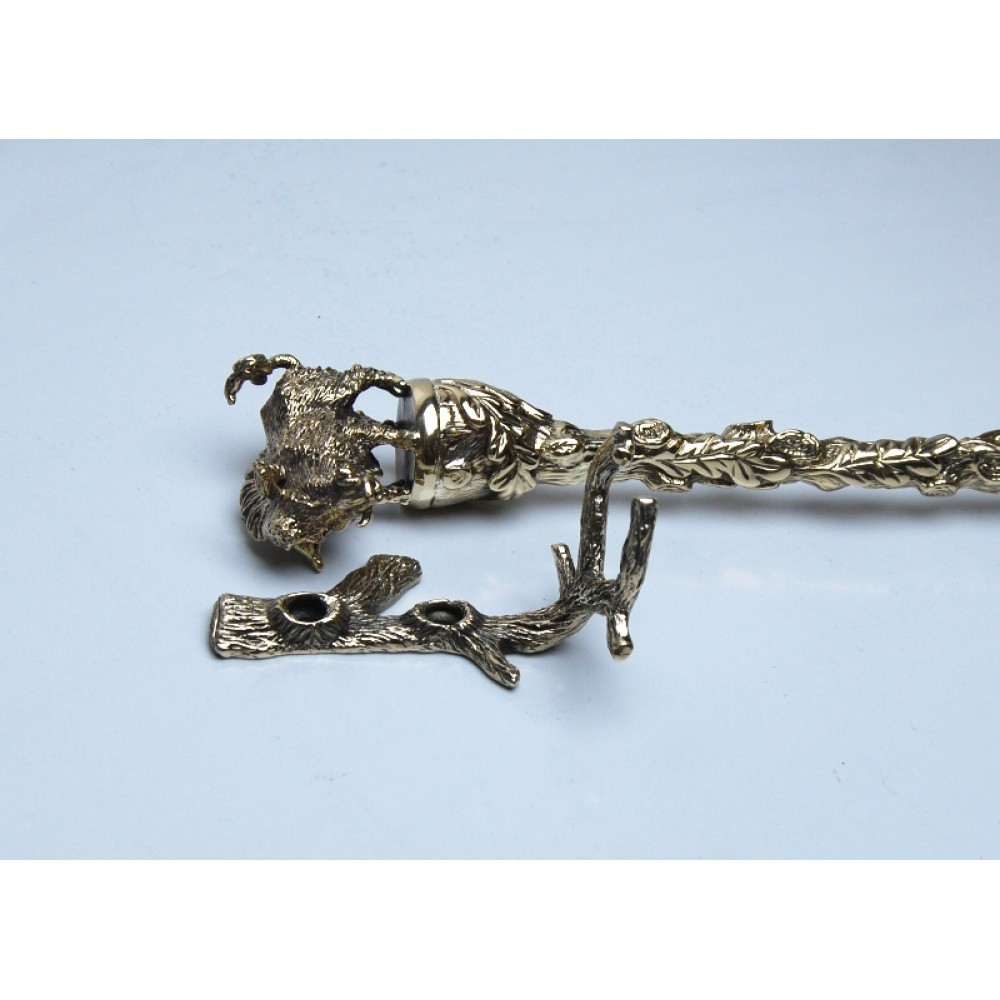 Ложка для обуви из латуни "Лесной кабан"