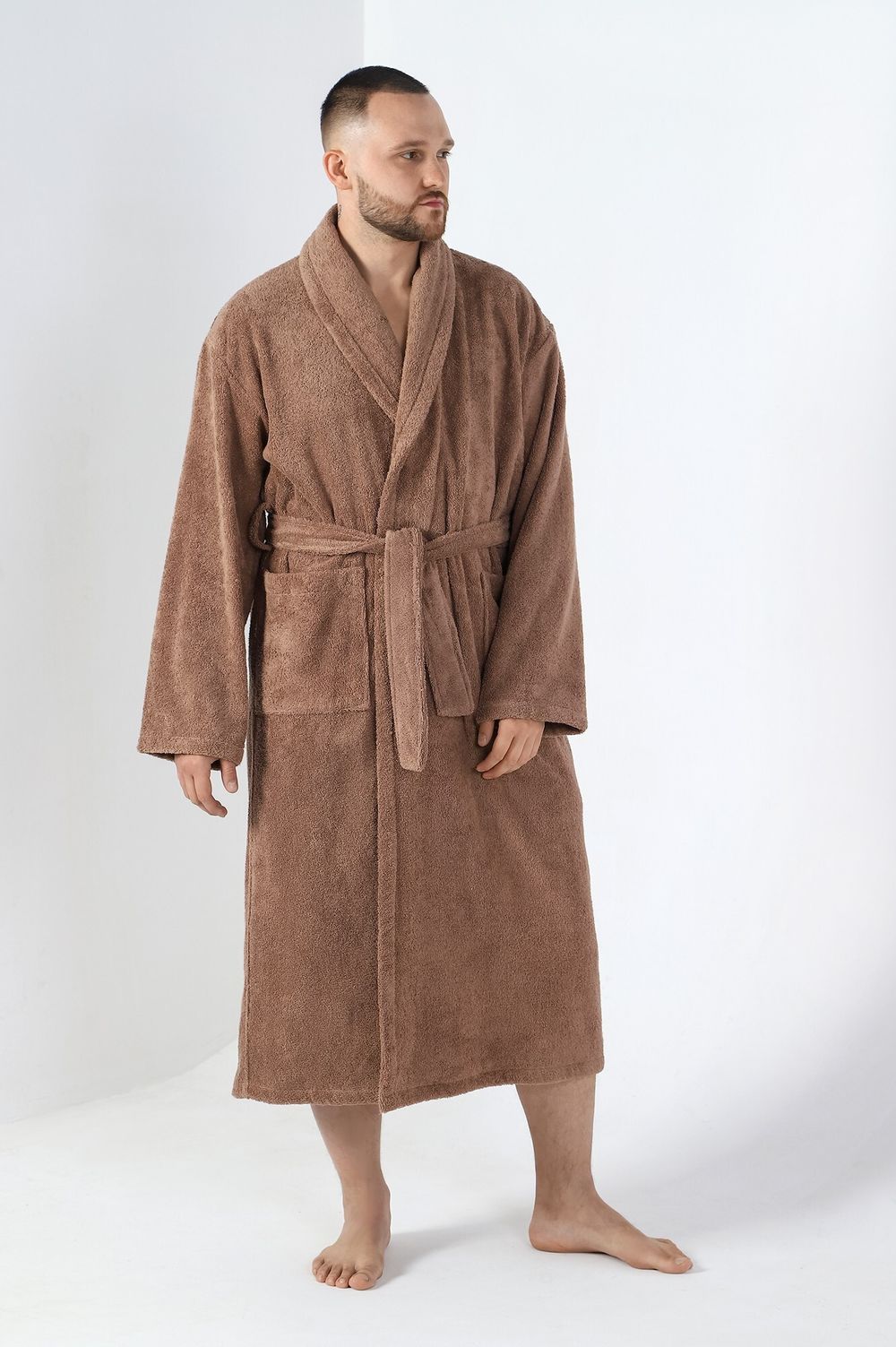 Халат мужской Комфорт-4 Виотекс КОРИЧНЕВЫЙ
