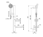 Душевой гарнитур Alu+ BD586RO