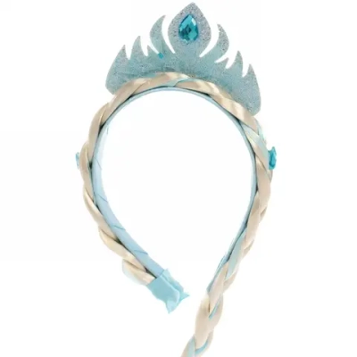 Ободок карнавальный с косичкой «Снежная королева»