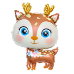 Шар Фольгированный Олень милый коричневый (Коричневый)