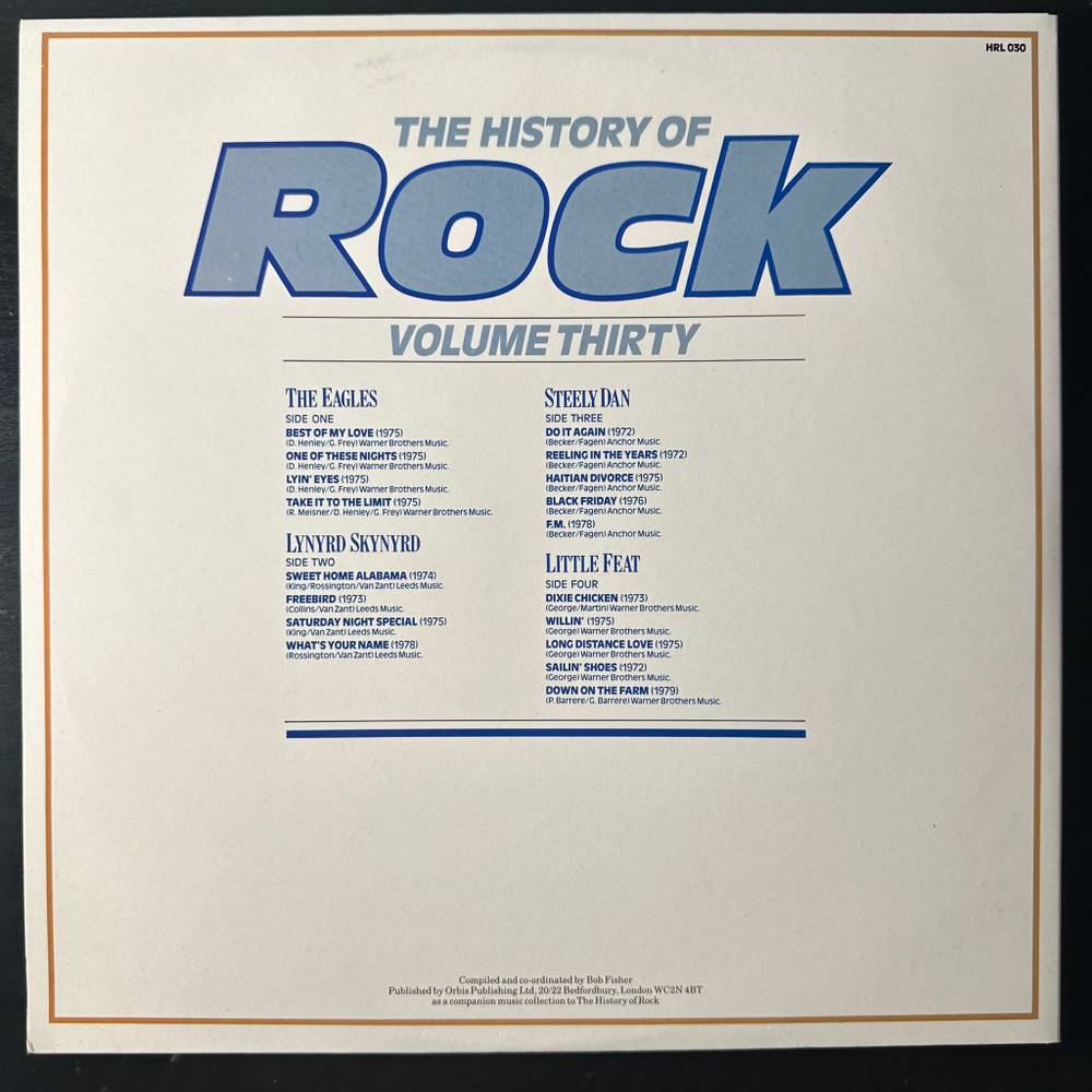 The History Of Rock 30 (Англия 1985г.) 2LP