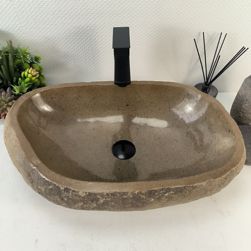 Раковина из речного камня RS-65237 60*36*16 0858
