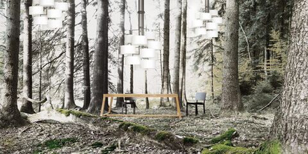 Pendant design lamp  Noon by Zeitraum D30 (Black)