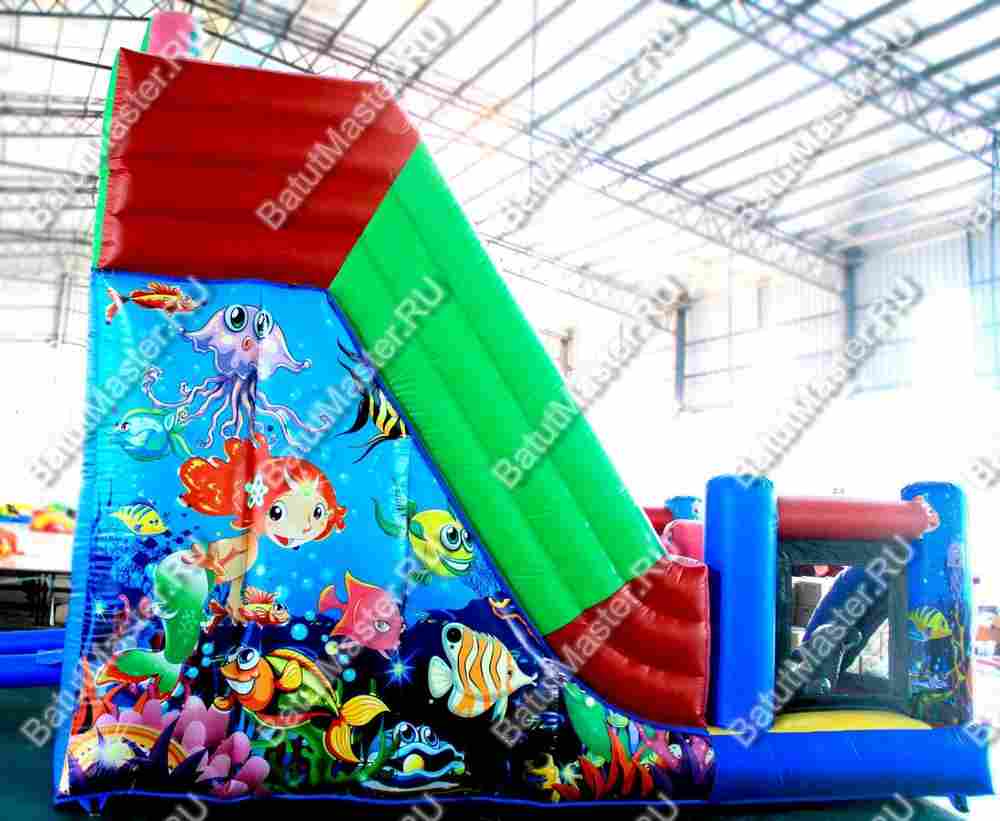 Батут-горка "Приключения рыбки" 7*5*6 м