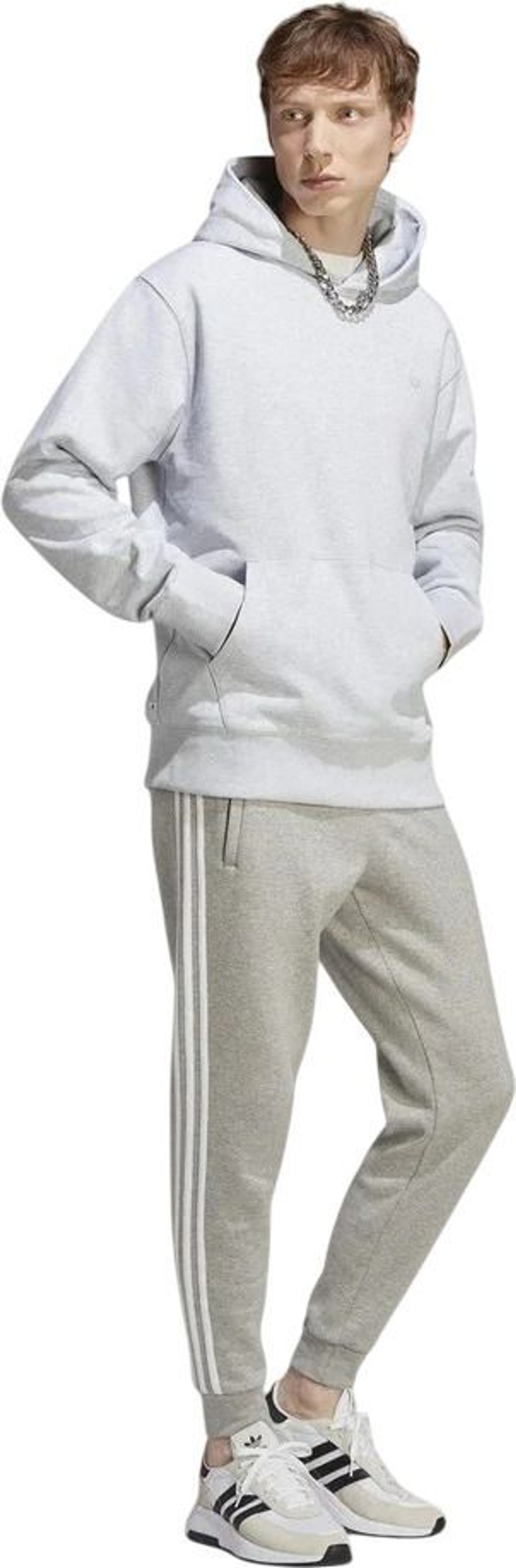 Худи Adidas ADICOLOR CONTEMPO HOODIE серый