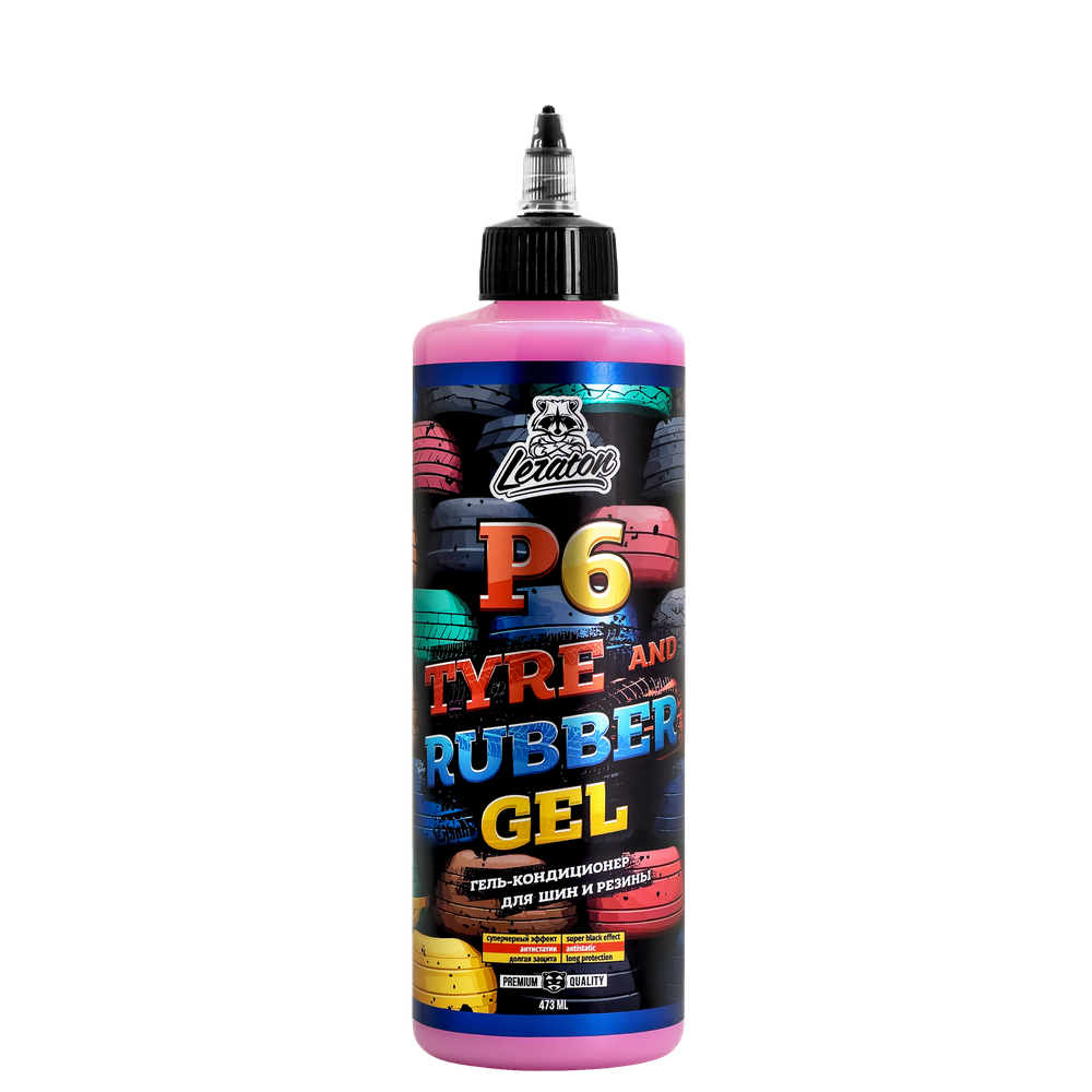 LERATON P6 Гель для ухода за шинами и резиной 473мл.
