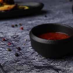 Соусник 50 мл d 6,7 см h3,4 см круглый Smooth Black Raw Stellar P.L. Proff Cuisine [10]