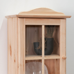 Шкаф Лена однодверный из сосны, с полкой (верхняя часть буфета Лена), в натуральной отделке