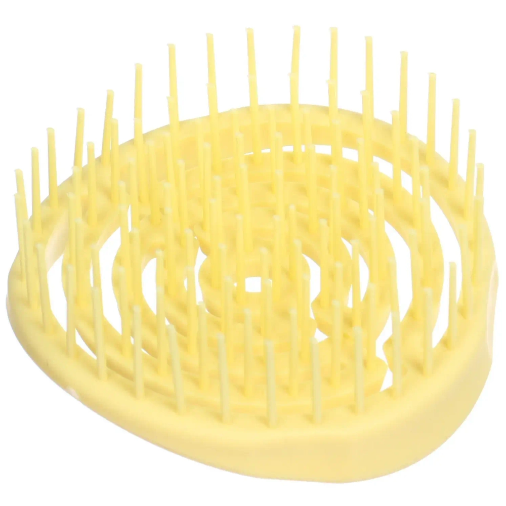 Расческа массажная компактная «Сosmo style», цвет желтый, 8см, форма круг, в пластиковой коробке