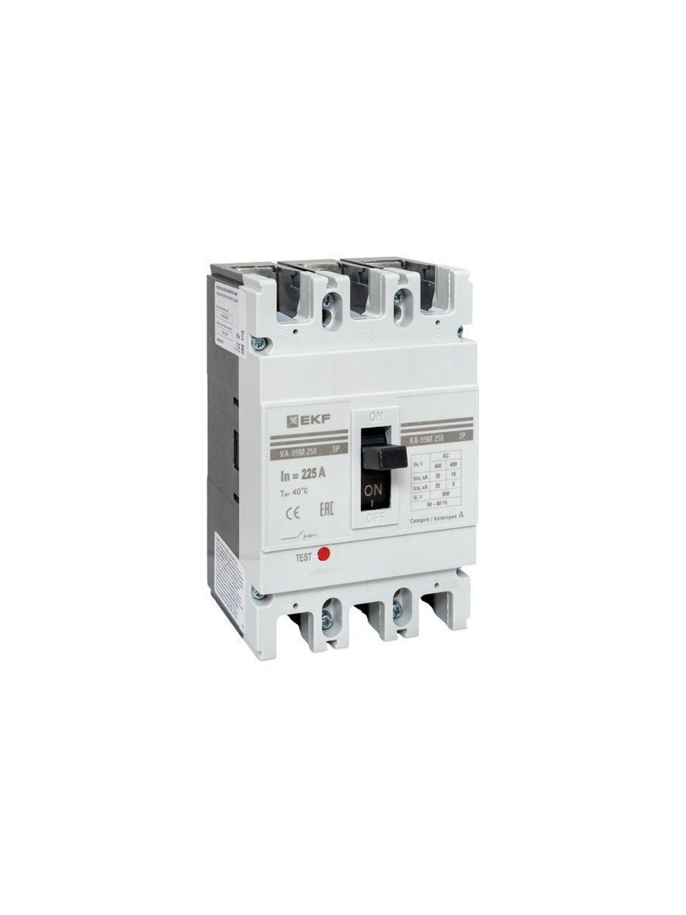 Выключатель автоматический 3п 250/225А 35кА ВА-99М PROxima EKF mccb99-250-225m