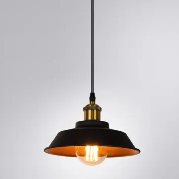 Подвесной светильник 1*E27 A7038SP-1BK чёрный Cappello Arte Lamp