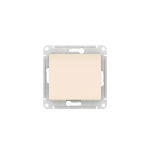 GLOSSA 1-клавишный ВЫКЛЮЧАТЕЛЬ, сх.1, 10АХ, мех., быстрозажим. клем., БЕЖЕВЫЙ