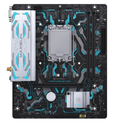 Материнская плата MAXSUN MS-B760M GAMING WIFI GANK V2 (Socket 1700, mATX, 2*DDR5, VGA / HDMI, 3*SATA3, 1*M.2, 1xPCI-E x16 / 1xPCI-E x4, 4*USB 2.0, 2*USB 3.2 GEN 2, LAN 1*1G, Bluetooth, Wi-Fi 802.11ax, RTL)