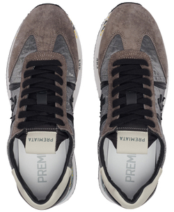 Premiata Conny 1493 серые с коричневым