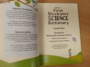 First Illustrated Science Dictionary Usborne