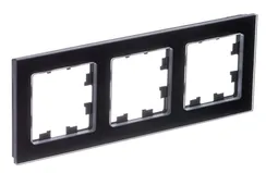 Рамка 3-м AtlasDesign Nature натур. стекло черн. SE ATN361003