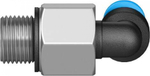 QSML-M5-3-100 Угловой штуцер с цанговым зажимом и резьбой