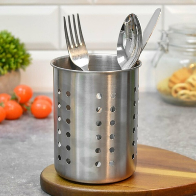 Подставка для столовых приборов 10*12см, нерж, NNNZ1