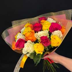 Букет из микса 25 кенийских роз