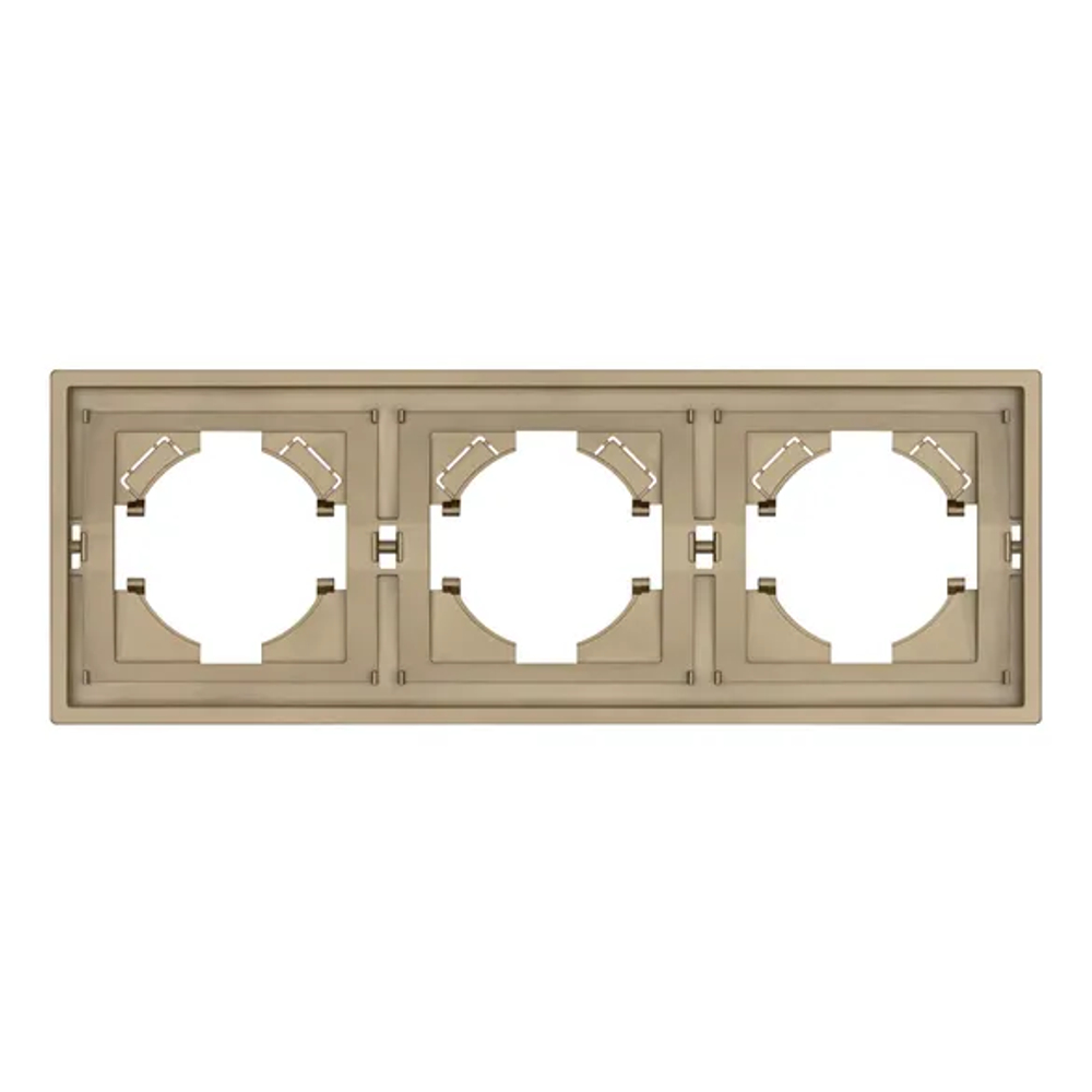 Рамка пластиковая FRM-TENDO-SFPL-3-GD (Arlight, -) 054651