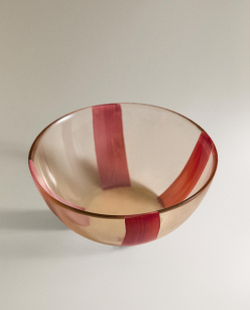 Zara Home миска из стекла, цвет синий, 12 см