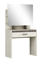 Макияжный стол Прага дуб белый крафт/ателье темное