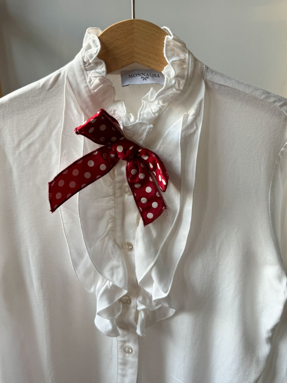 Белая блузка Monnalisa, 116