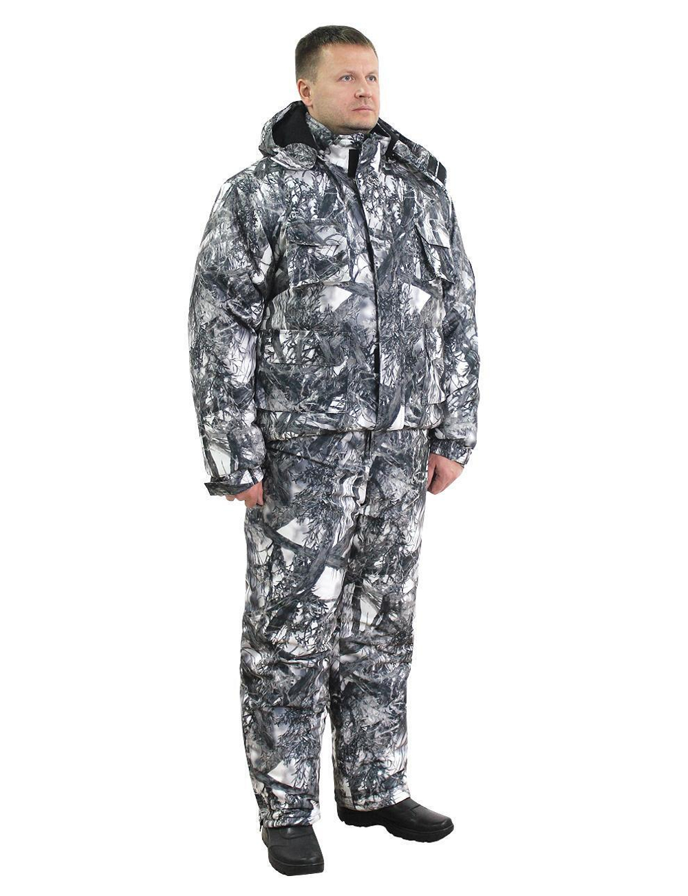 Костюм зимний HUNTER тк.Алова цв.Белый Лес Акция 52\5