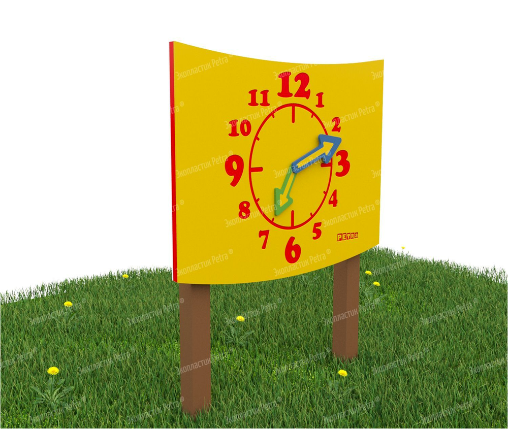 Уличный игровой развивающий модуль Часы