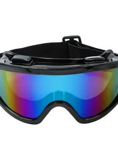 Очки-маска для езды на мототехнике, стекло хамелеон, черные