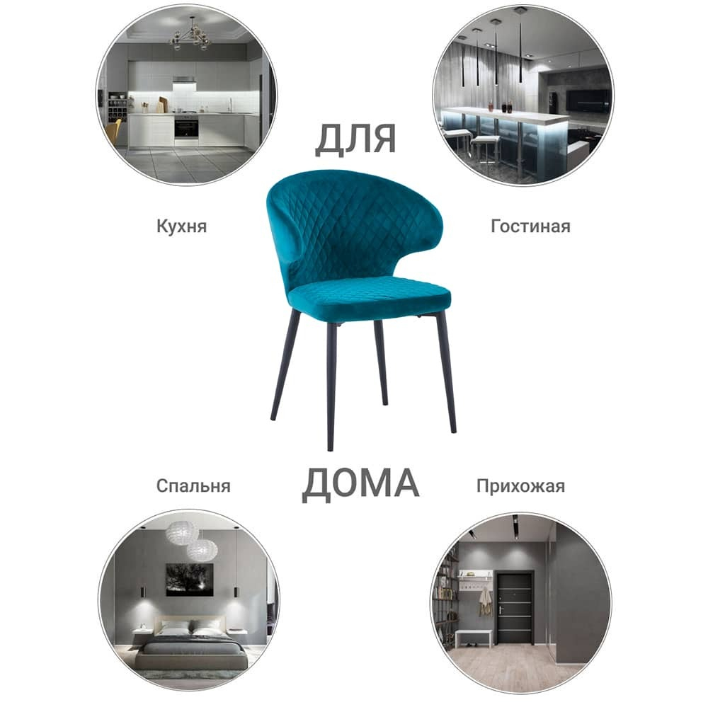Стул Richard бирюзовый