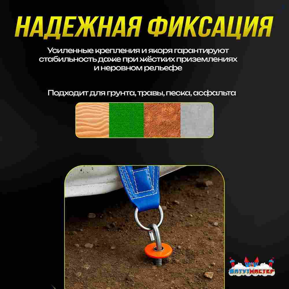 Надувная подушка «FreestyleBag» для фристайла и экстрим-прыжков, 22×15×4 м