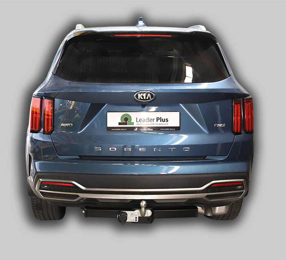 Фаркоп(прицепное) Лидер-Плюс для KIA SORENTO IV (MQ) 2020- (паспорт и сертификат в комплекте)(без электрики)K132-F