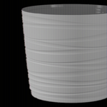 Кашпо для цветов пластиковое 15л d-30см «Модерн Медиум» Мокачино