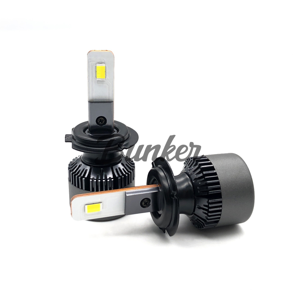 Светодиодная автолампа головного света Sariti T7/H7 3 цвета с вентилятором, 12V