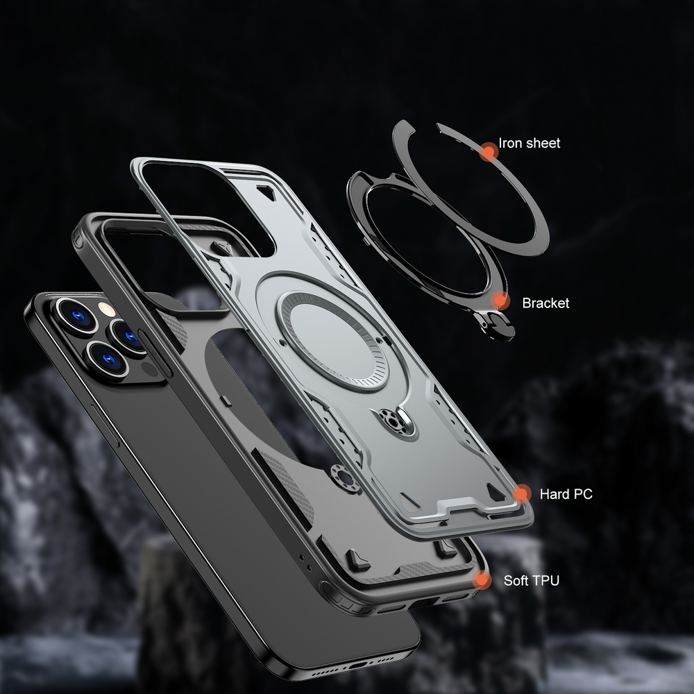 Чехол Magneto Case с кольцом для iPhone 15 Pro