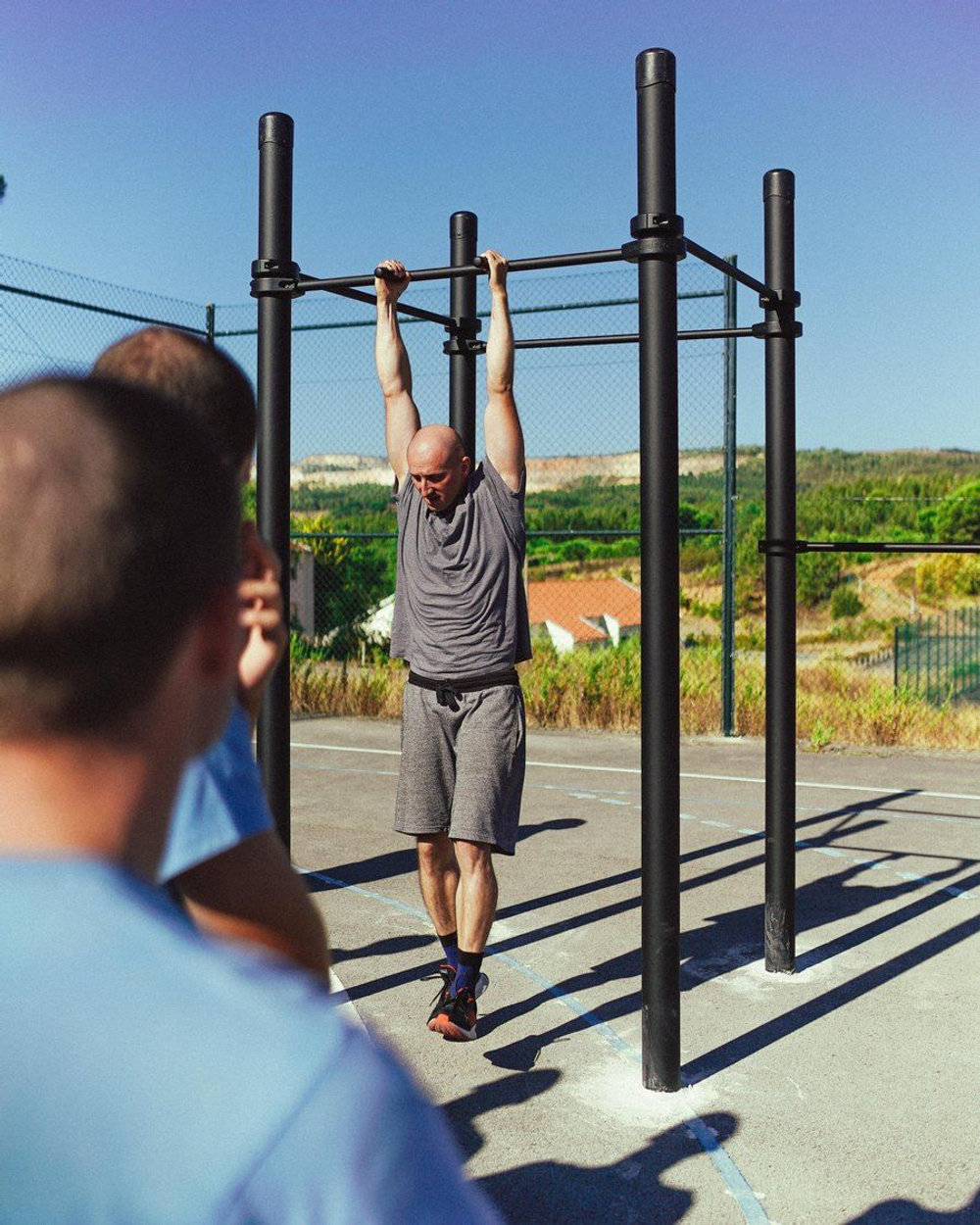 Воркаут-комплекс: 4 турника, рукоход-змеевик, шведская стенка и скалодром - Индига