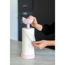 Koziol Держатель для бумажных полотенец MIAOU Organic розовый