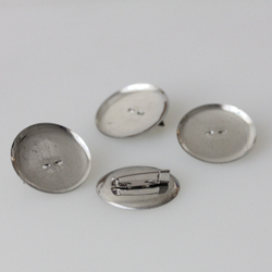 Набор основ для броши Круг 4 шт