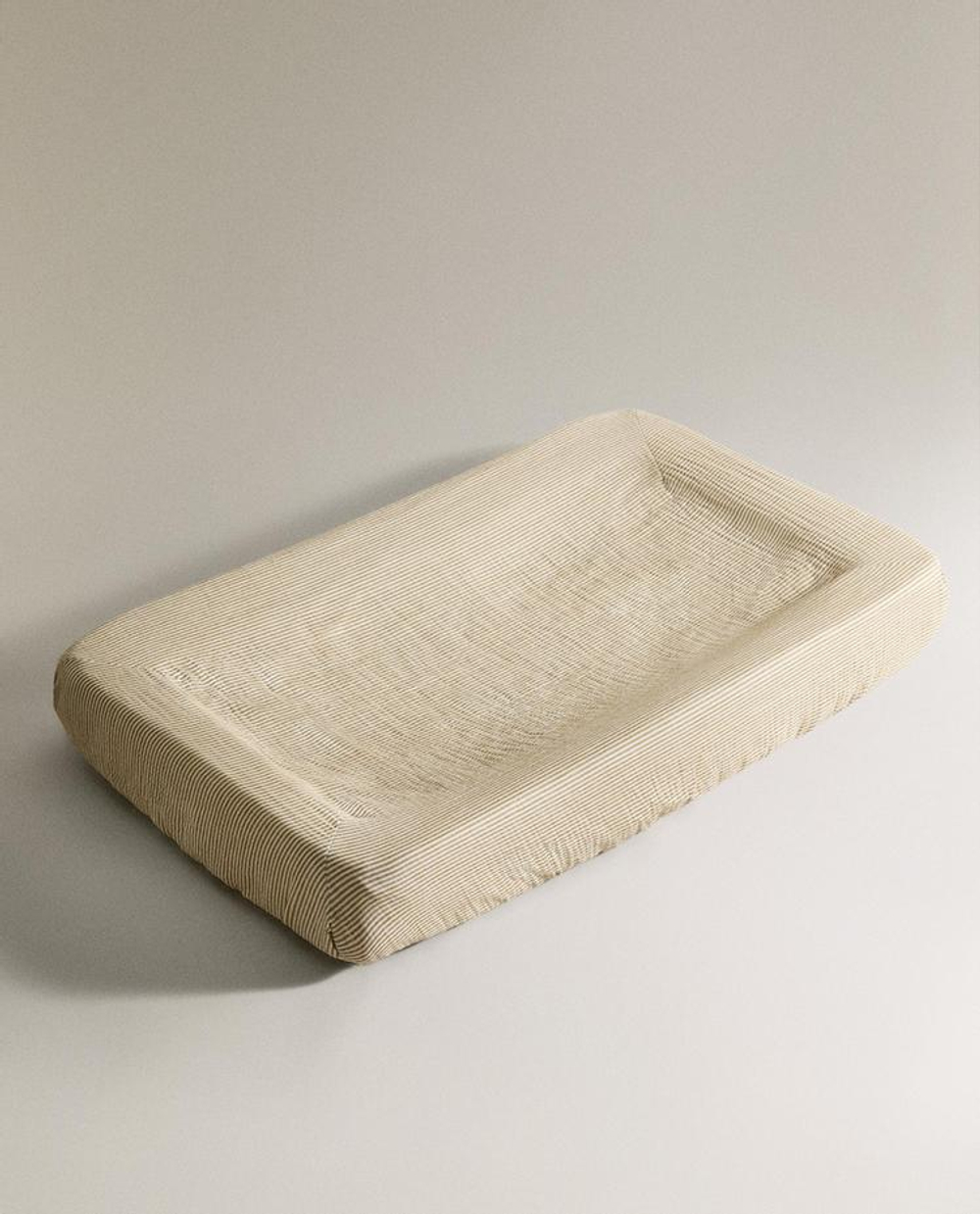 ZARA HOME ДЕТСКИЙ ЧЕХОЛ ДЛЯ ПЕЛЕНАЛЬНОГО МАТРАСИКА В ПОЛОСКУ, ЗЕЛЕНЫЙ