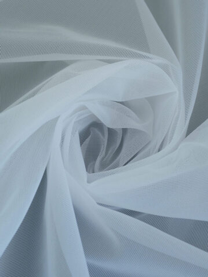 Сетка корсетная кипельно-белая неэластичная метражом (Турция)