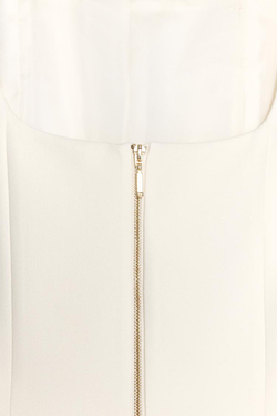 ZARA ТОП-БЮСТЬЕ С ЗАСТЕЖКОЙ-МОЛНИЕЙ, ЭКРЮ